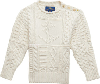 Ralph Lauren Kids Boy's Roll Neck Textured Sweater, Size 2-4