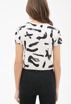 Thumbnail for your product : Forever 21 FOREVER 21+ Abstract Printed Boxy Top