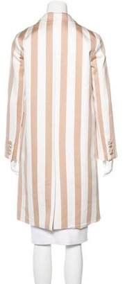 Marc Jacobs Striped Chesterfield Coat
