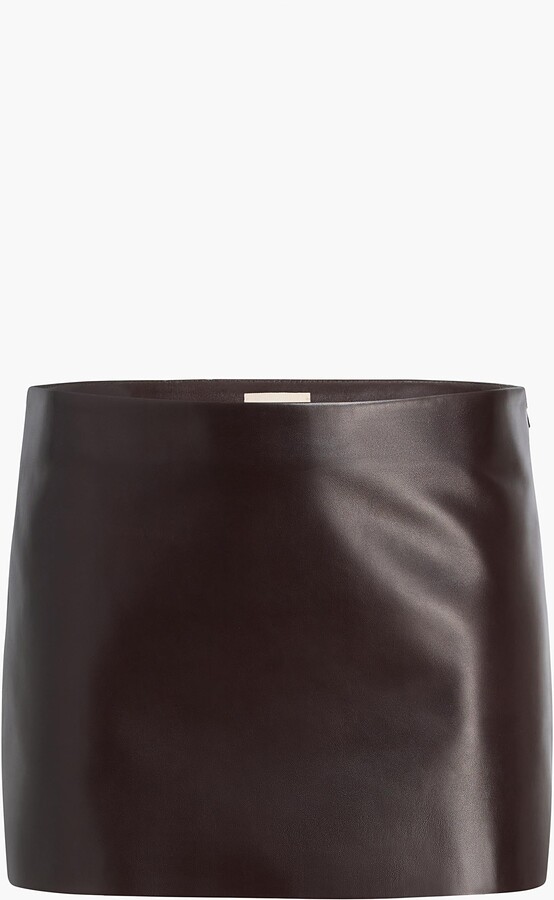 Jett Skirt in Mud Leather