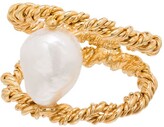 Thumbnail for your product : Joanna Laura Constantine Twist Wire gold-plated pearl ring