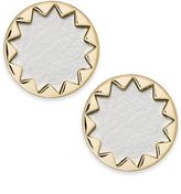 Thumbnail for your product : House Of Harlow Gold-Tone Leather Sunburst Stud Earrings