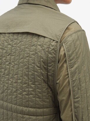 Craig Green Quilted-panel Belted Ripstop Jacket - Green