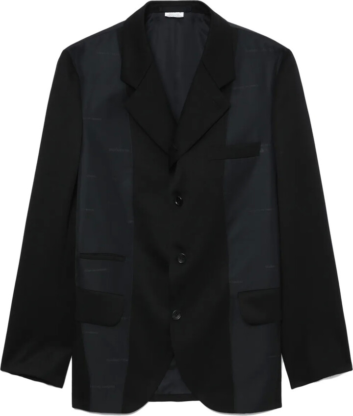 Comme des Garçons Homme Deux Notched-Lapels Wool Blazer
