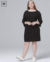 Thumbnail for your product : Whbm Plus Bell-Sleeve Black Shift Dress