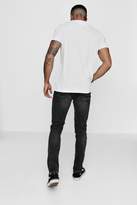Thumbnail for your product : boohoo Skinny Fit Jeans With Patchwork Repairing