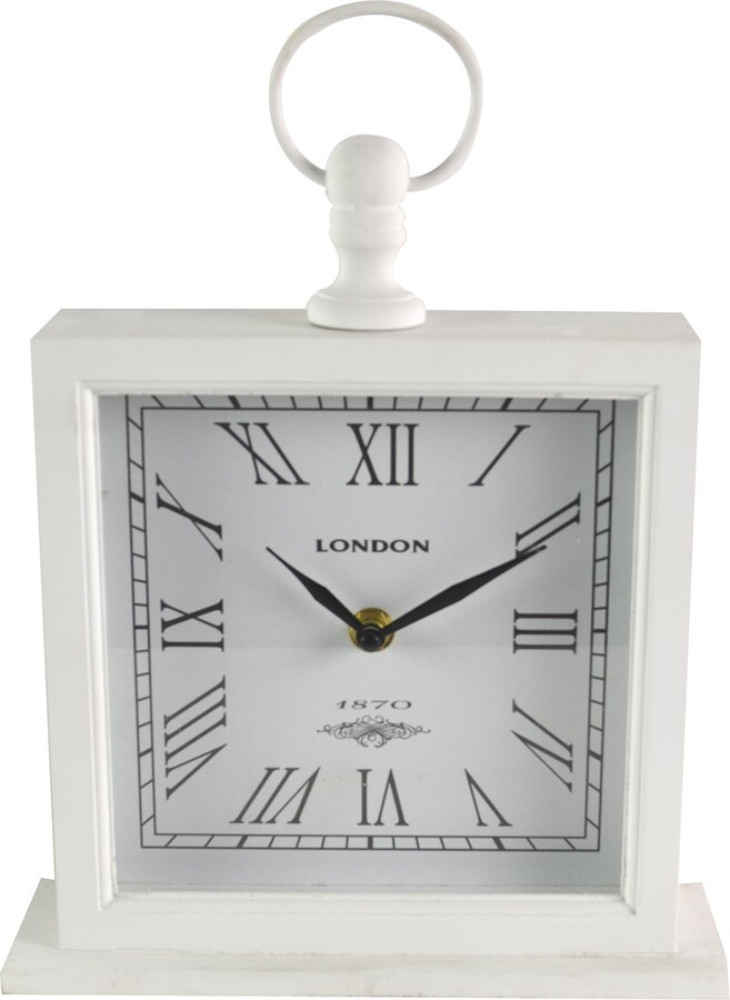 Dunelm Large White Mantel Clock White ShopStyle