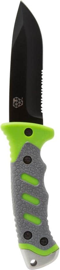 Boundary Partially Serrated Fixed Blade Outdoor Survival Knife