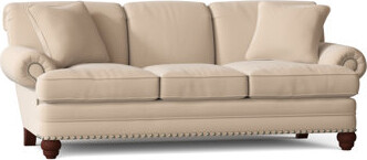Craftmaster 88" Rolled Arm Sofa with Reversible Cushions