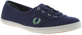 Thumbnail for your product : Fred Perry Womens Navy & Pl Blue Aubrey Twill Trainers
