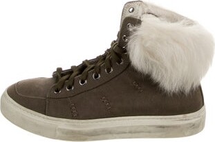 Army by Yves Salomon Canvas Sneakers