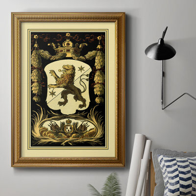 Bloomsbury Market Family Crest III - Picture Frame Print on Canvas