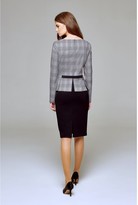 Thumbnail for your product : Rumour London Abigail Monochrome Dress With Prince Of Wales Check Peplum