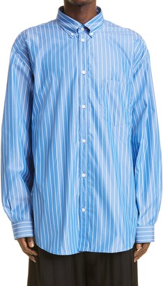 Balenciaga Sleeve Button-Down Shirt -