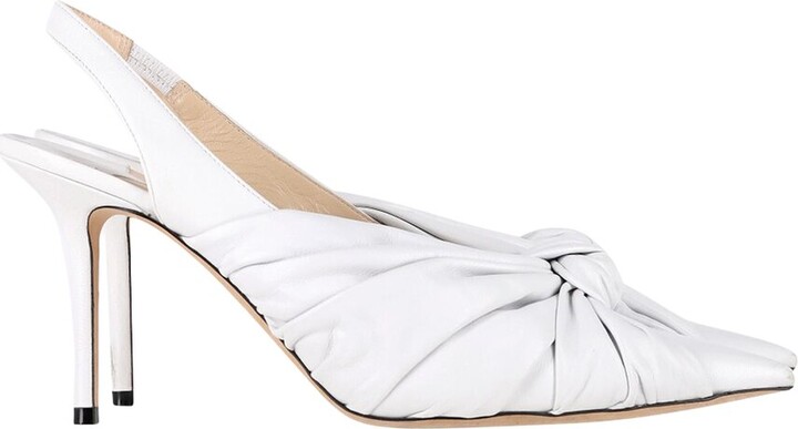 Jimmy Choo Women's Leather Annabell Slingback Sandal (Authentic Pre-Loved)