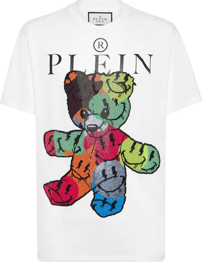 Philipp Plein Teddy Bear cotton T-shirt ShopStyle