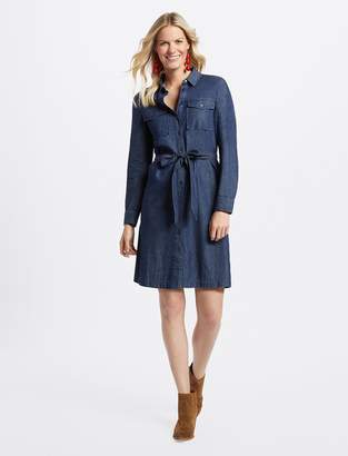 draper james chambray shirt dress