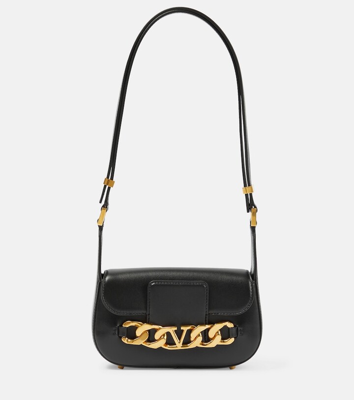 Valentino Garavani VLogo Chain Small leather shoulder bag - ShopStyle