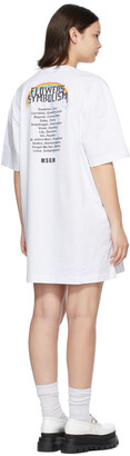 MSGM White Cat Dress