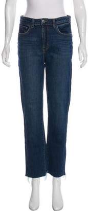 L'Agence Lorelei High-Rise Straight-Leg Jeans w/ Tags