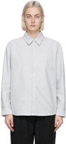 Thumbnail for your product : A.P.C. Blue & White Striped Boyfriend Shirt