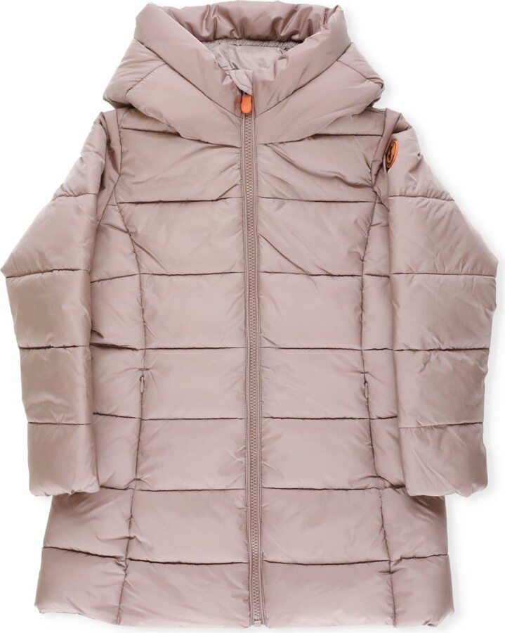 Save The Duck down jacket with hood and zip - ShopStyle Girls' Outerwear