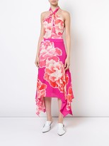 Thumbnail for your product : Josie Natori Peony Print Halterneck Dress