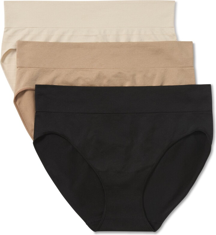 Warners Blissful Benefits Warners® Blissful Benefits No Pinching No Problems® Dig-Free Seamless Stretch High-Waist Brief 3-Pack WRW251BR06
