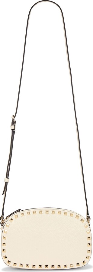 Valentino Garavani Rockstud Camera Case Bag in Ivory