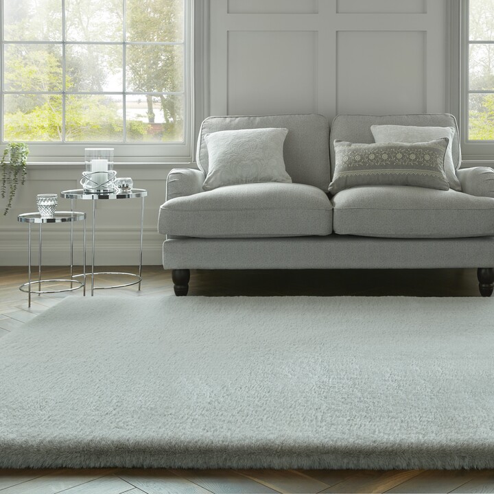 Dorma Purity Luxury Faux Fur Rug Grey ShopStyle