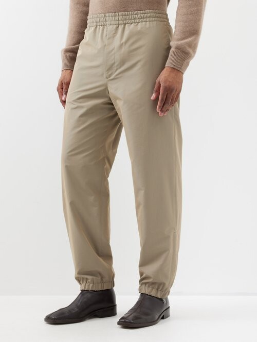 AURALEE Finx Elasticated-waist Gabardine Trousers