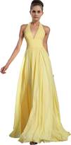 Thumbnail for your product : ThaliaDress Womens Chiffon Long Halter Bridesmaid Dress Prom Gown T27LF US