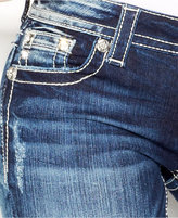 Thumbnail for your product : Miss Me Studded Rhinestone Petite Bootcut Jeans