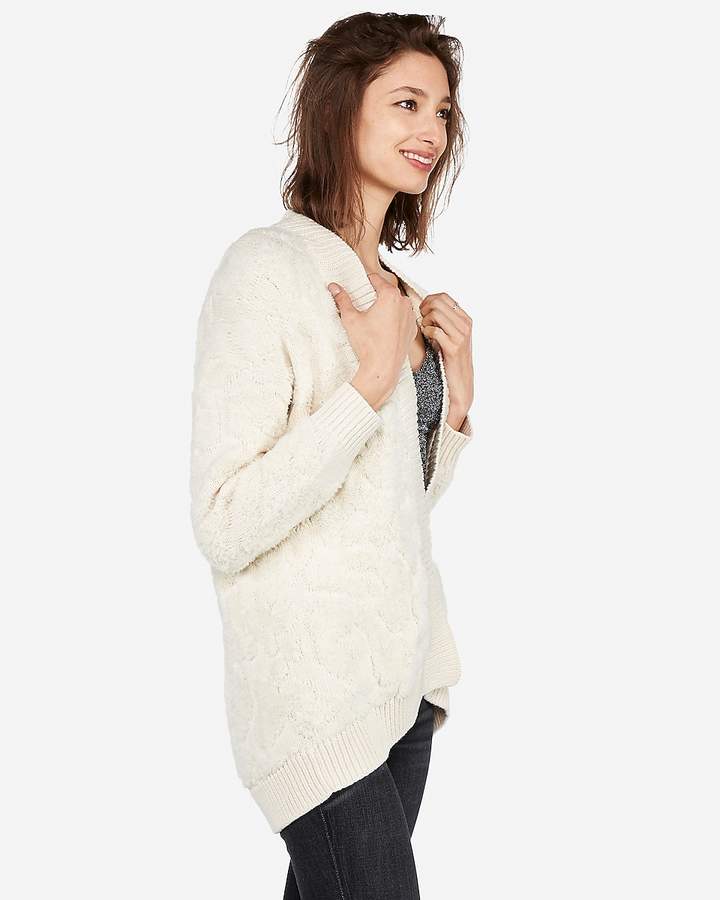 Express Cozy Leopard Cardigan 