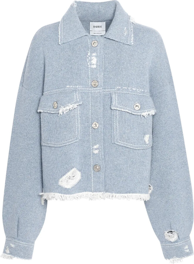 Barrie Fringed Denim Jacket