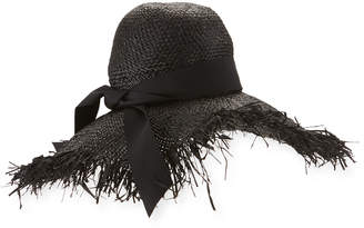 ete Gigi Burris Été; Raffia Sun Hat, Black