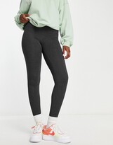 Thumbnail for your product : Brave Soul South high waist leggings in dark gray