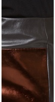 Thumbnail for your product : M. PATMOS Mixed Leather Skirt