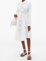 Thumbnail for your product : Palmer Harding Escen Cotton-pique Shirt Dress - White