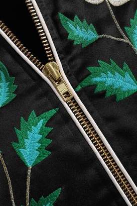 Antik Batik Embroidered Woven Bomber Jacket