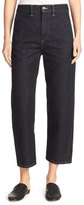 Thumbnail for your product : Vince High-Rise Utility Cropped Denim Jeans, Resin Rinse Wash