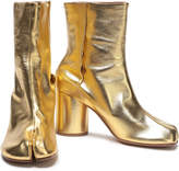 Thumbnail for your product : Maison Margiela Tabi Split-toe Metallic Leather Ankle Boots