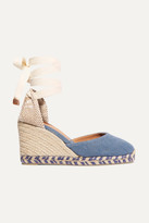 castañer carina 80 canvas wedge espadrilles