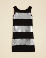 Thumbnail for your product : Biscotti Girls' Glitterati Striped Sequin Dress - Sizes 4-6X