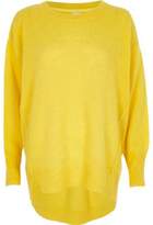 yellow crew neck sweater - ShopStyle