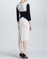 Thumbnail for your product : Mantu Colorblock V Neck Dress