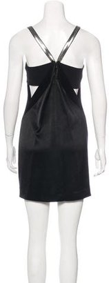 Derek Lam 10 Crosby Bead-Embellished Satin Dress w/ Tags