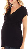 Thumbnail for your product : JCPenney Asstd National Brand Maternity Sleeveless V-Neck Tee