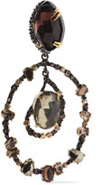 Thumbnail for your product : Alexis Bittar Gold And Gunmetal-tone Crystal Earrings