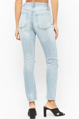 Forever 21 Distressed Skinny Ankle Jeans